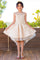 Flower Girl Dresses A Line High Low Flower Girl Dress Champagne