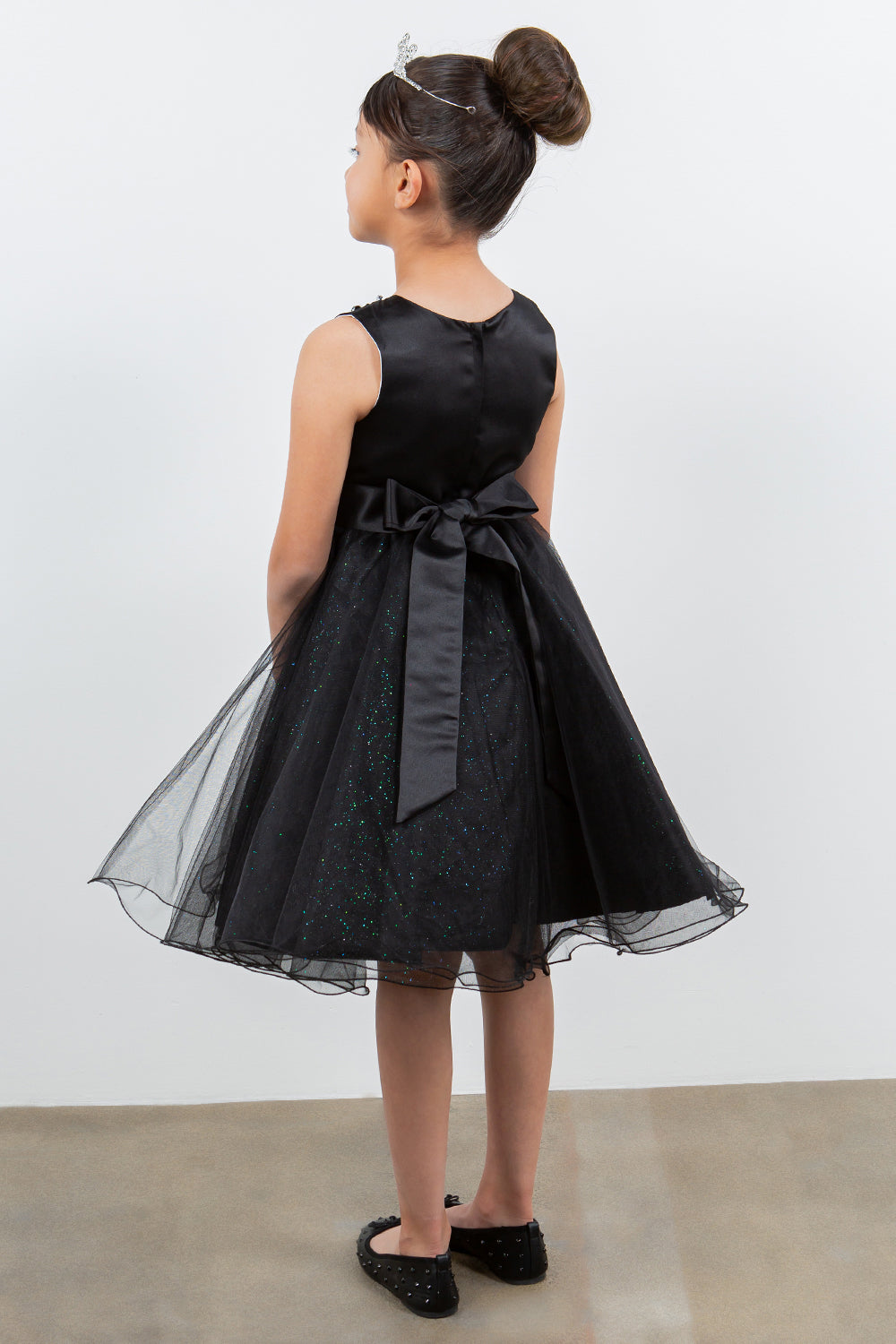 Flower Girl Dresses Short Applique Flower Girl Dresses Black