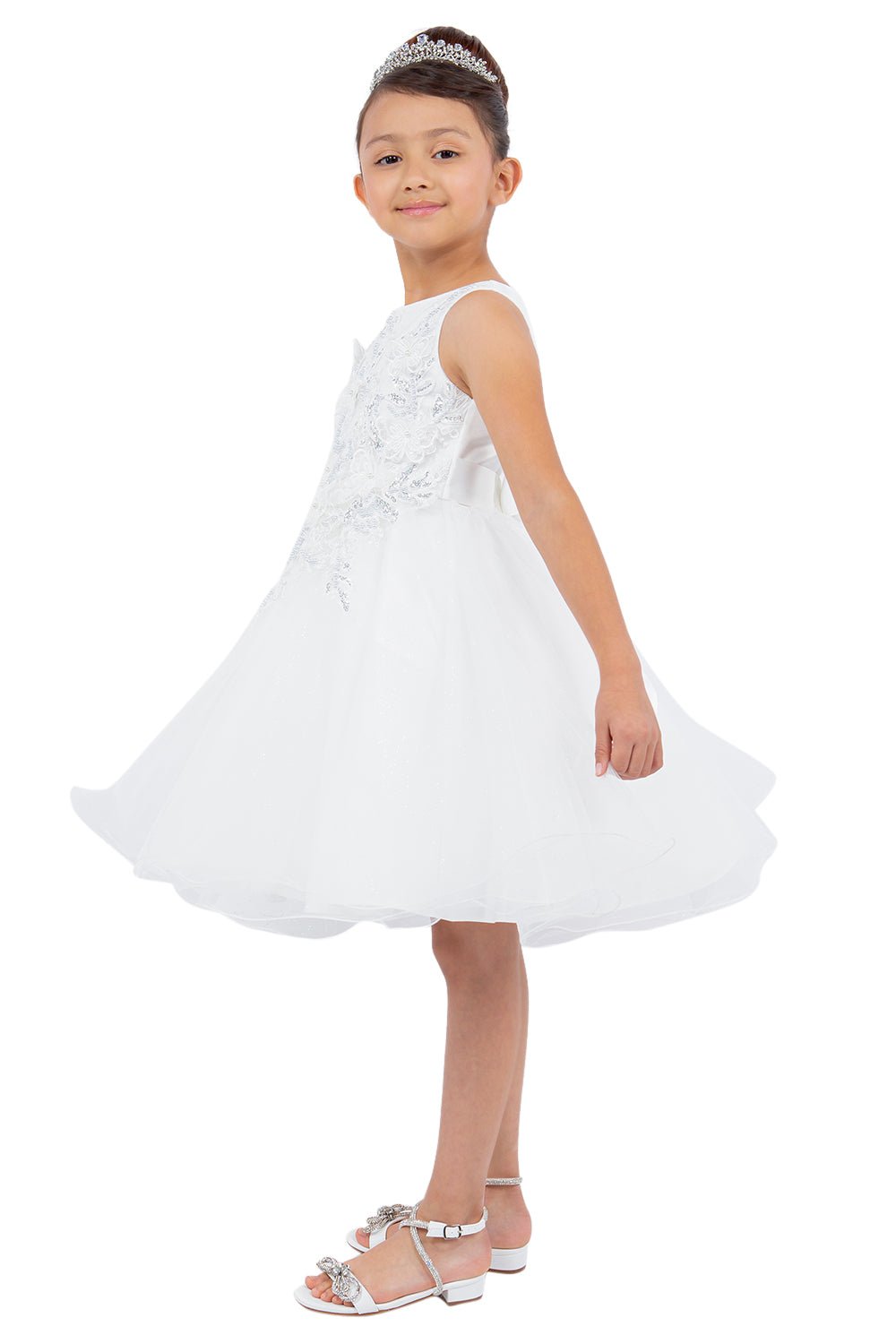Cinderella Couture 9150 Short Applique Flower Girl Dresses
