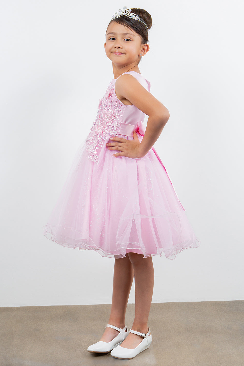 Cinderella Couture 9150 Short Applique Flower Girl Dresses