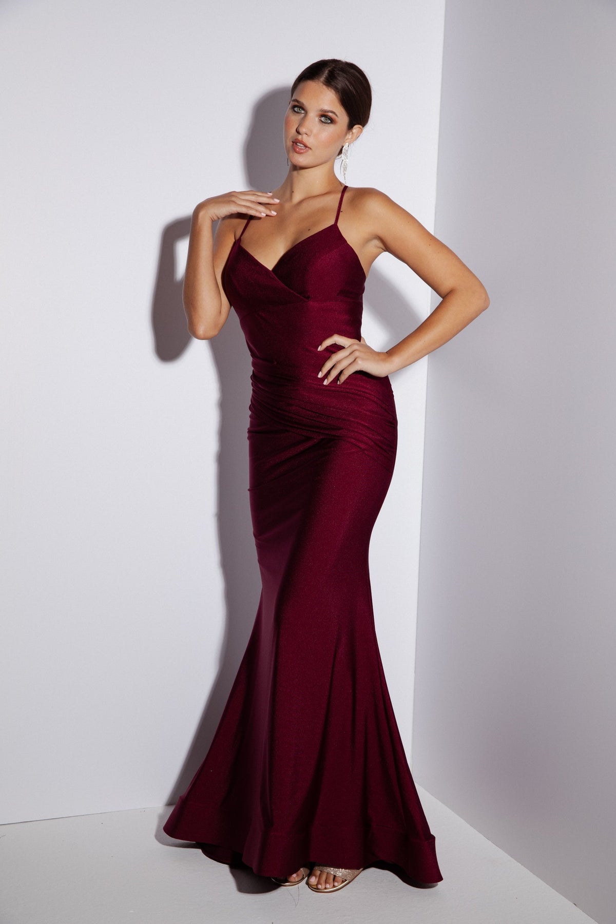 Prom Dresses Long Mermaid Formal Prom Dress Eureka Fashion 9151 Burgundy