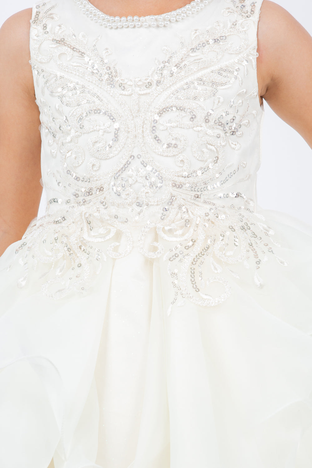 Cinderella Couture 9152 Sequin Lace Short A Line Flower Girl Dress