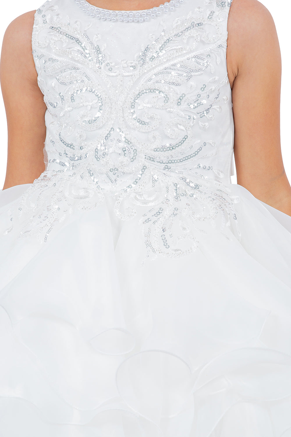 Cinderella Couture 9152 Sequin Lace Short A Line Flower Girl Dress