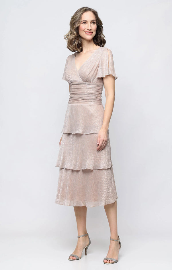 Dress Cape Sheath Gold SL Fashions 9155202