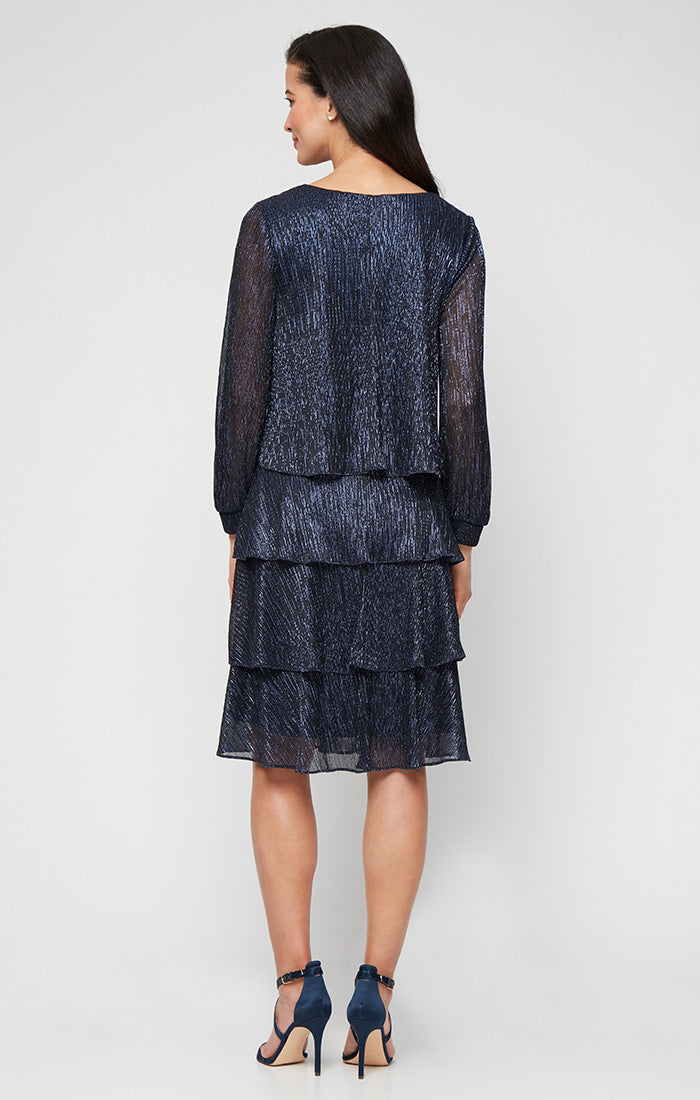 Cocktail Dresses Long Sleeve Short Cocktail Dress Navy