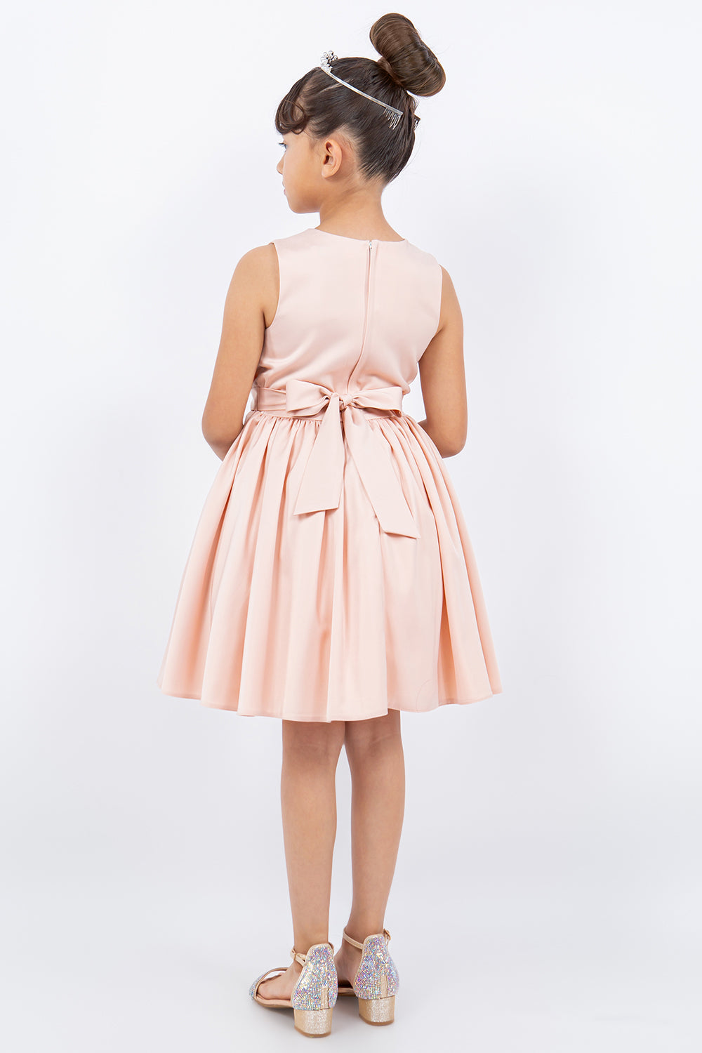 Cinderella Couture 9160 Short Pleated A Line Flower Girl Dress
