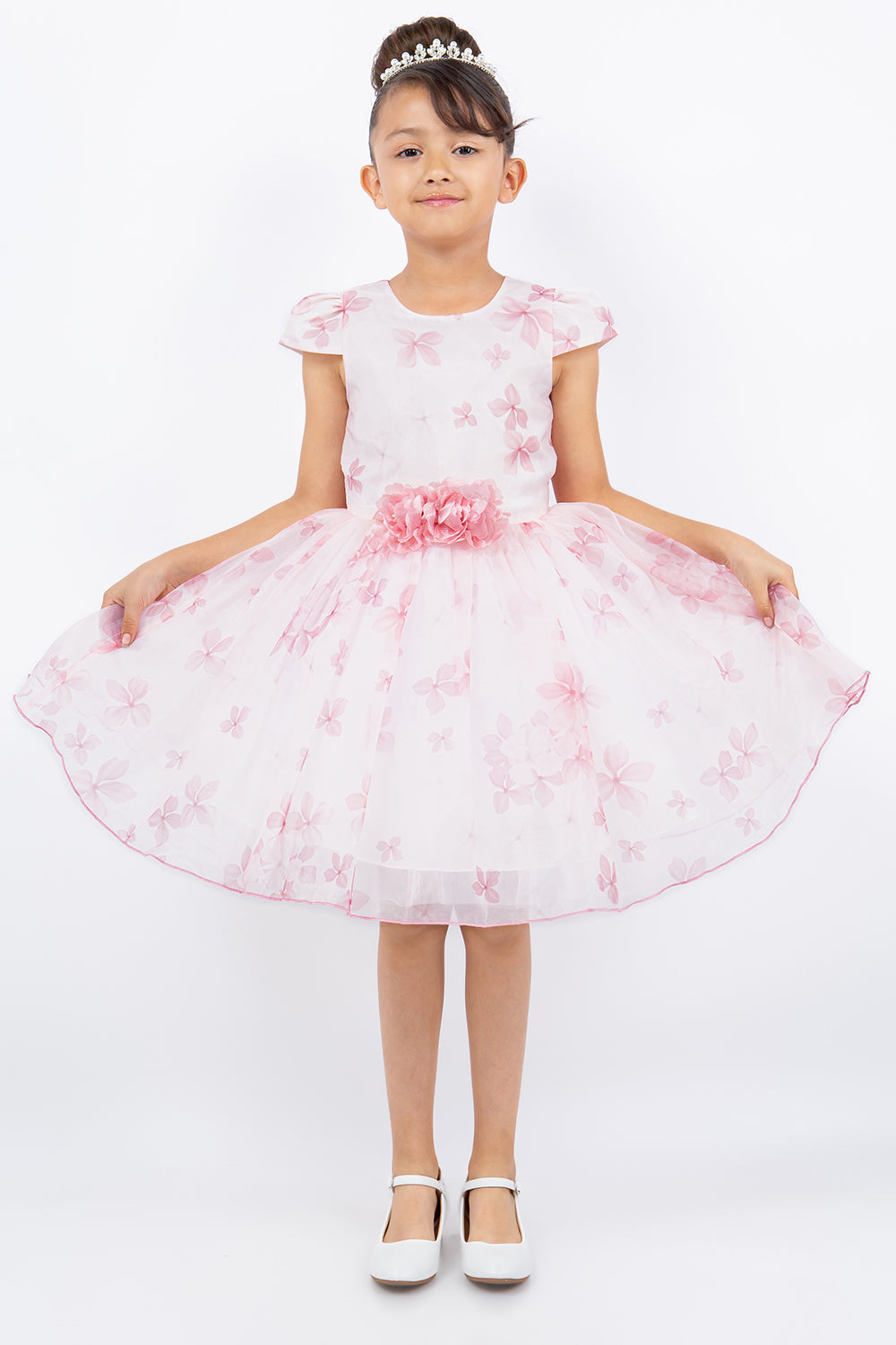 Cinderella Couture 9161 Short Printed A Line Flower Girl Dress