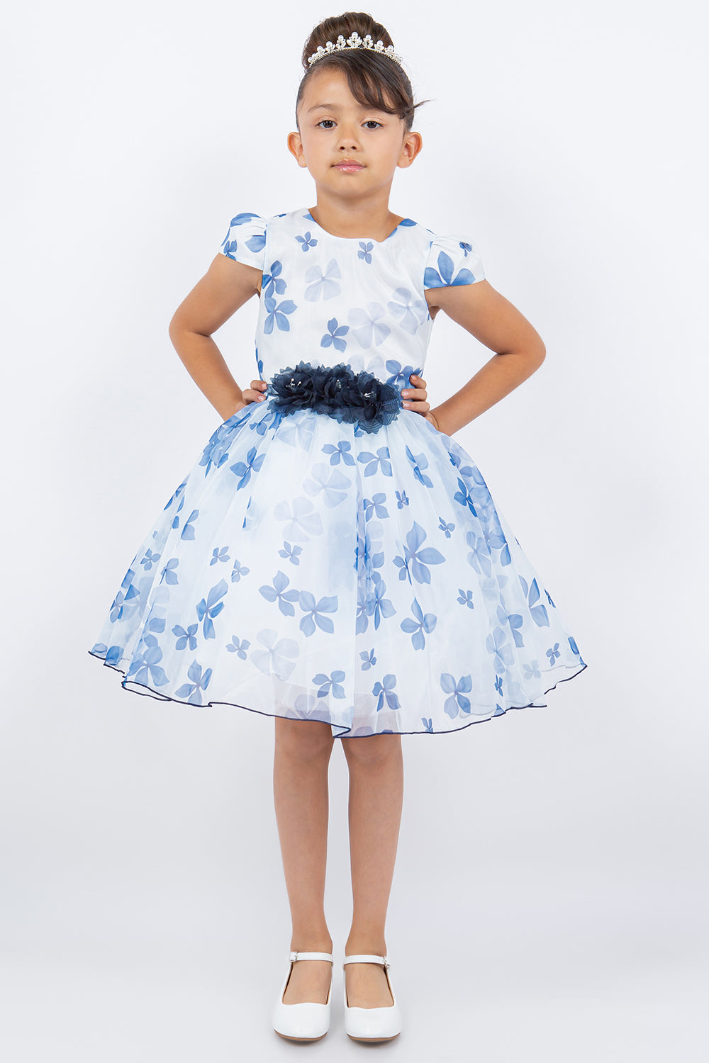 Cinderella Couture 9161 Short Printed A Line Flower Girl Dress