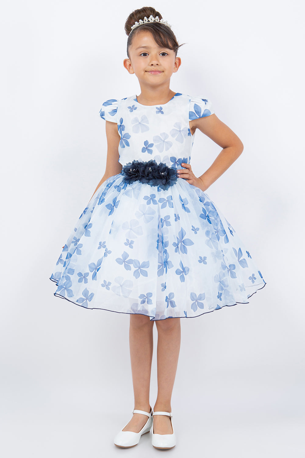 Cinderella Couture 9161 Short Printed A Line Flower Girl Dress