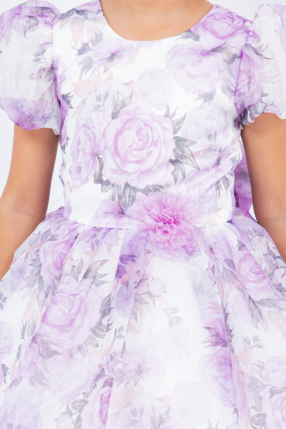 Cinderella Couture 9163 Short Floral Print Flower Girl Dress