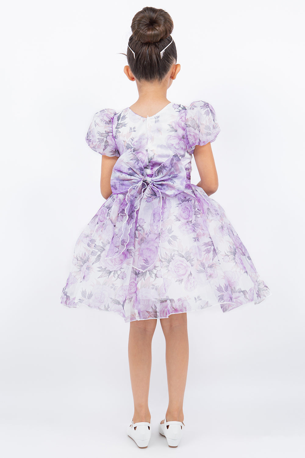 Cinderella Couture 9163 Short Floral Print Flower Girl Dress