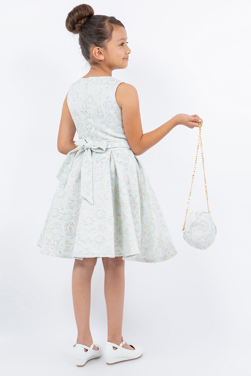 Cinderella Couture 9164 A Line Printed Short Flower Girl Dress