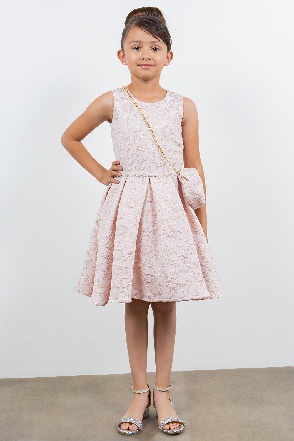 Cinderella Couture 9164 A Line Printed Short Flower Girl Dress