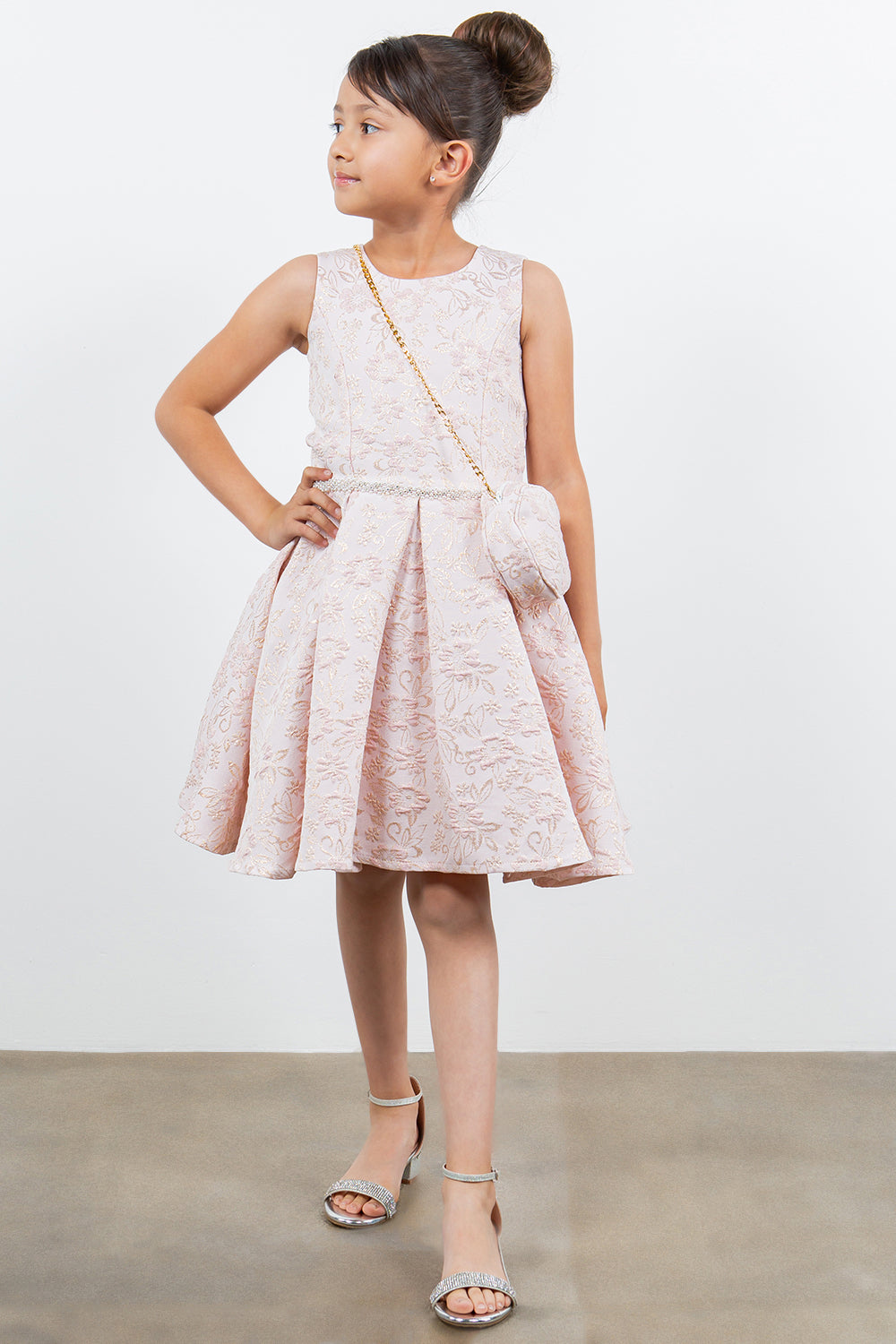 Cinderella Couture 9164 A Line Printed Short Flower Girl Dress