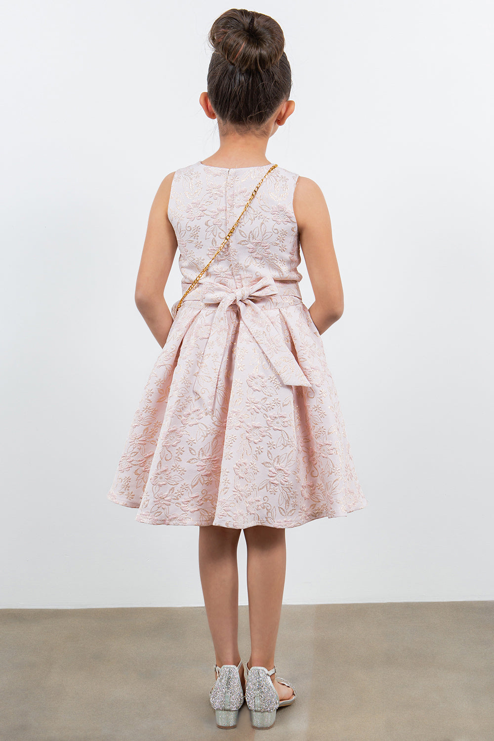 Cinderella Couture 9164 A Line Printed Short Flower Girl Dress