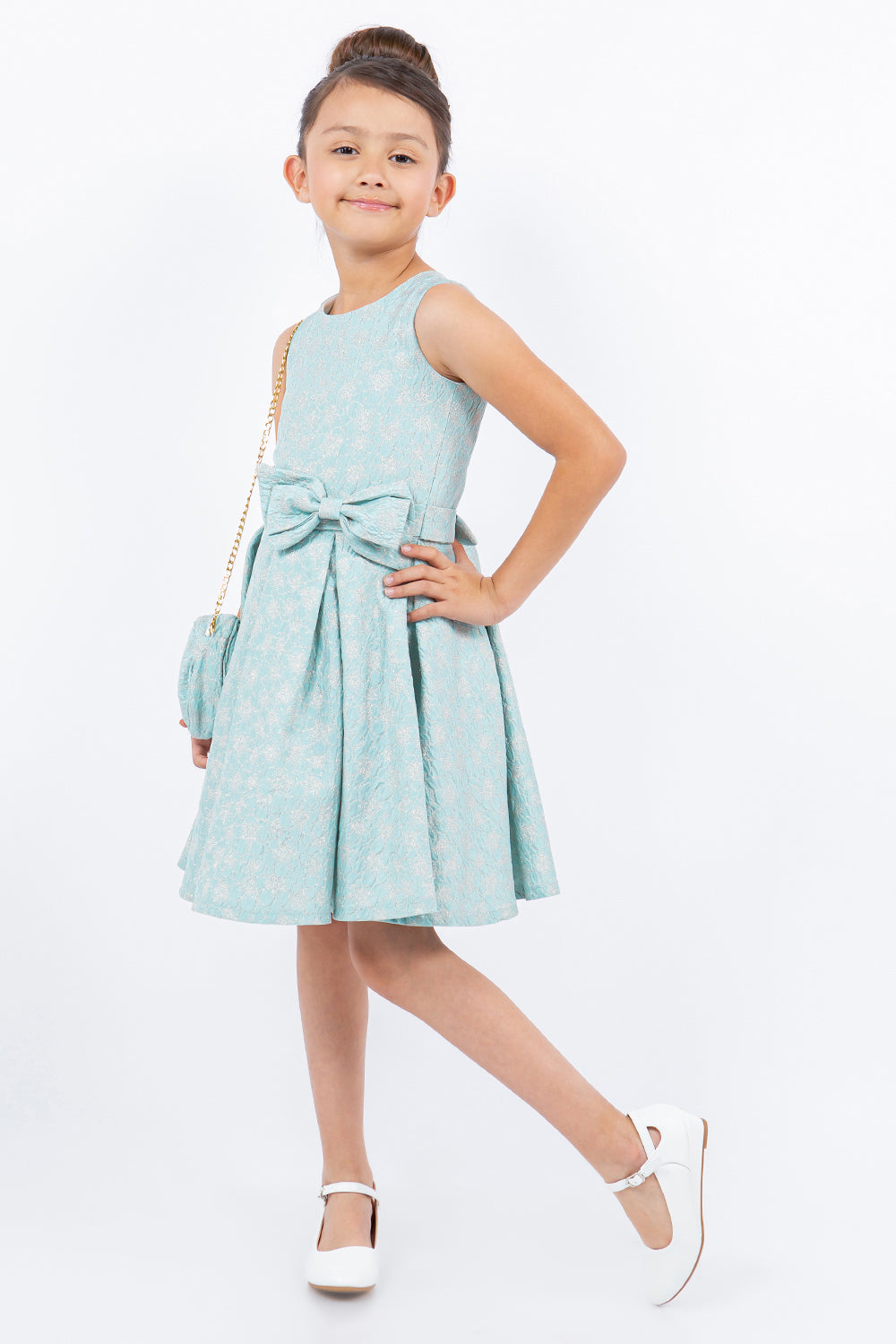 Cinderella Couture 9165 Short Pleated Flower Girl Dress