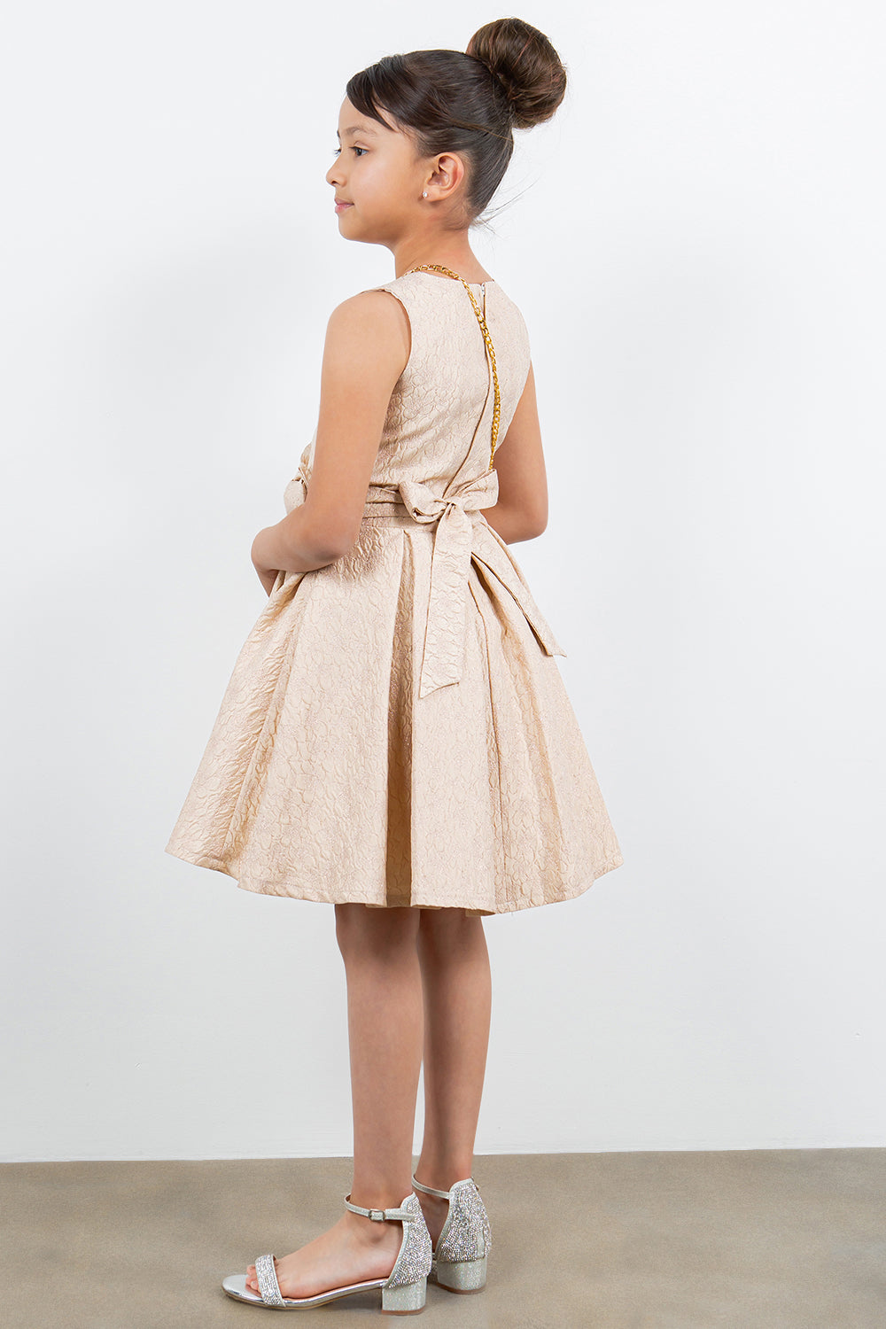 Flower Girl Dresses Short Pleated Flower Girl Dress Champagne