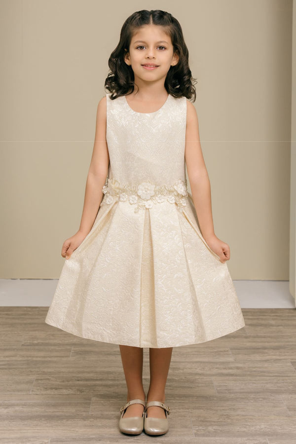 Cinderella Couture 9167 3D Floral Print A Line Flower Girl Dress
