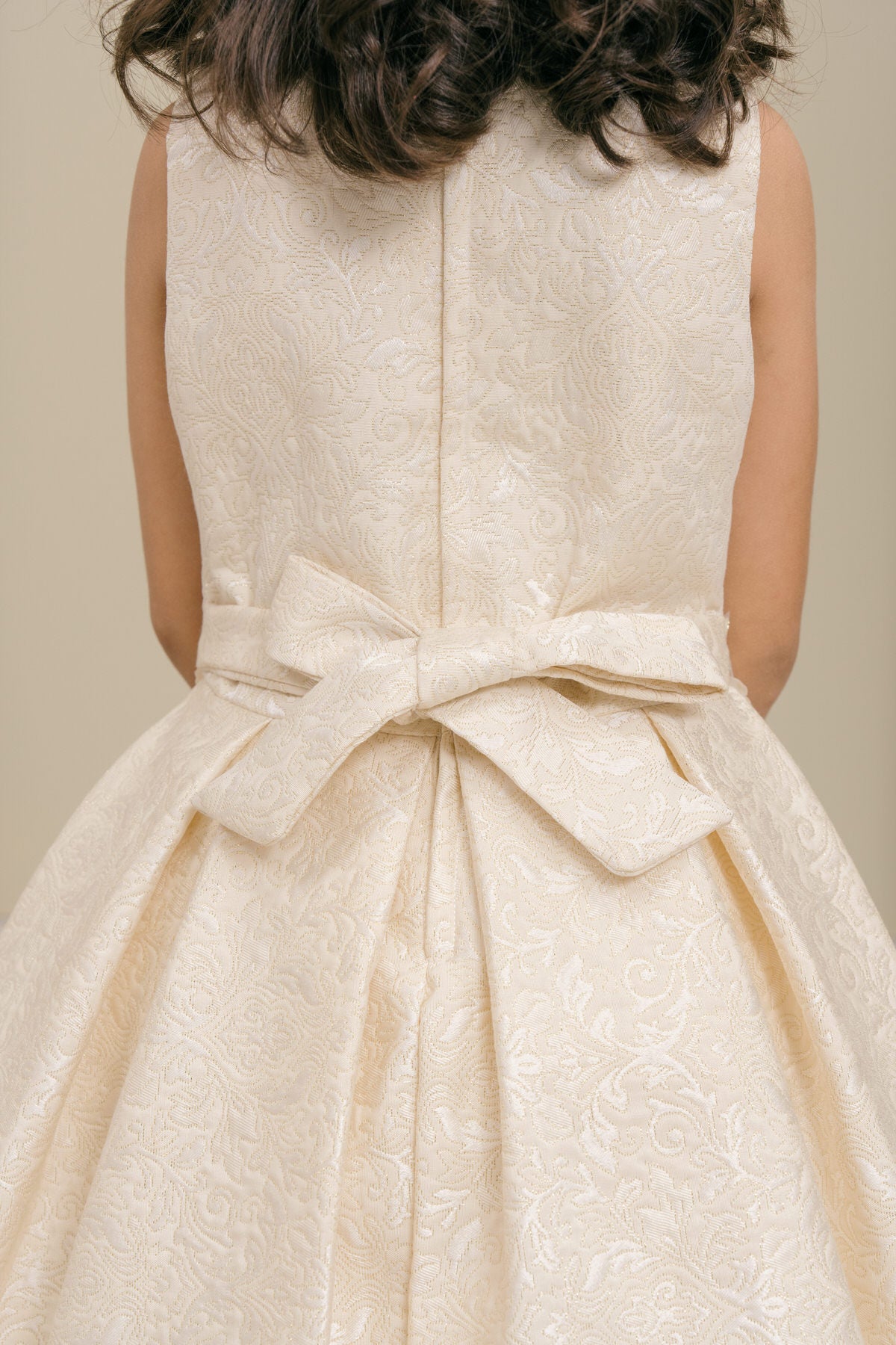 Flower Girl Dresses 3D Floral Print A Line Flower Girl Dress Ivory