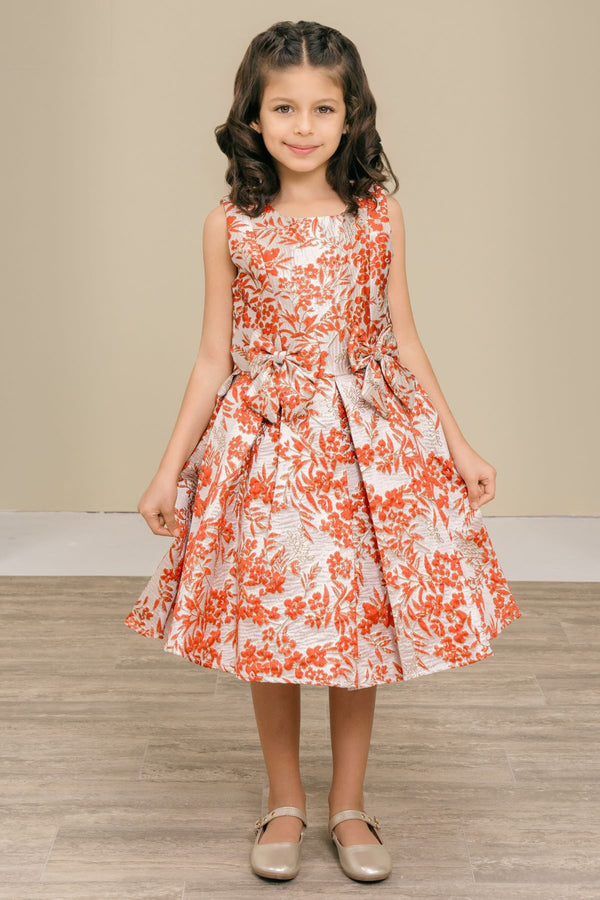 Cinderella Couture 9168 Floral Print Short A Line Flower Girl Dress