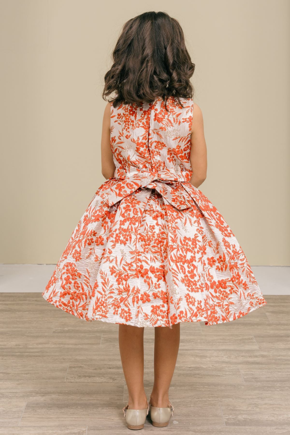 Flower Girl Dresses Floral Print Short A Line Flower Girl Dress Burgundy