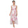 Formal Dresses Floral High Low Tiered Formal Dress Pink/White