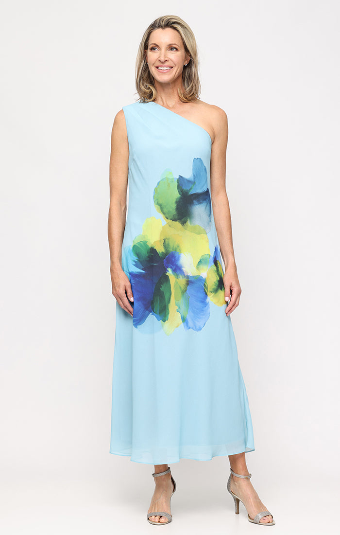 Formal Dresses Long Formal Print Evening Prom Dress SL Fashions 9172190 Blue/Multi