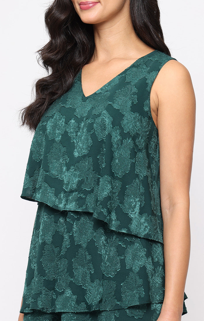 Cocktail Dresses Printed Short Cocktail Tiered Dress PINE
