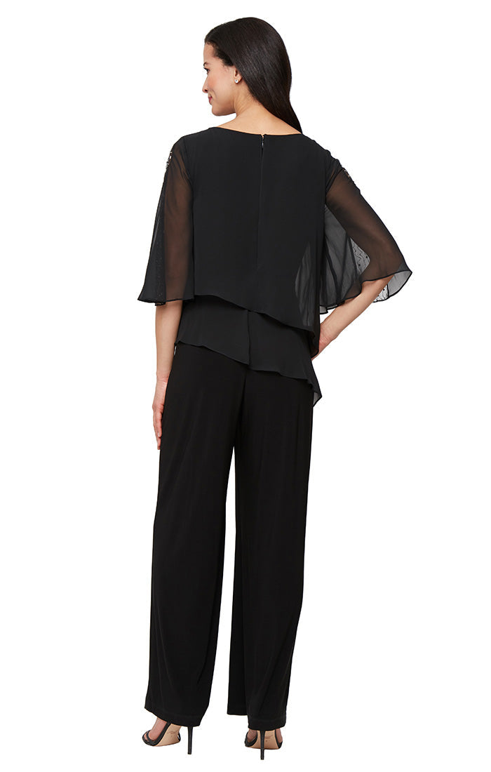 SL Fashions 9277537 Long Mother of the Bride Petite Jumpsuit