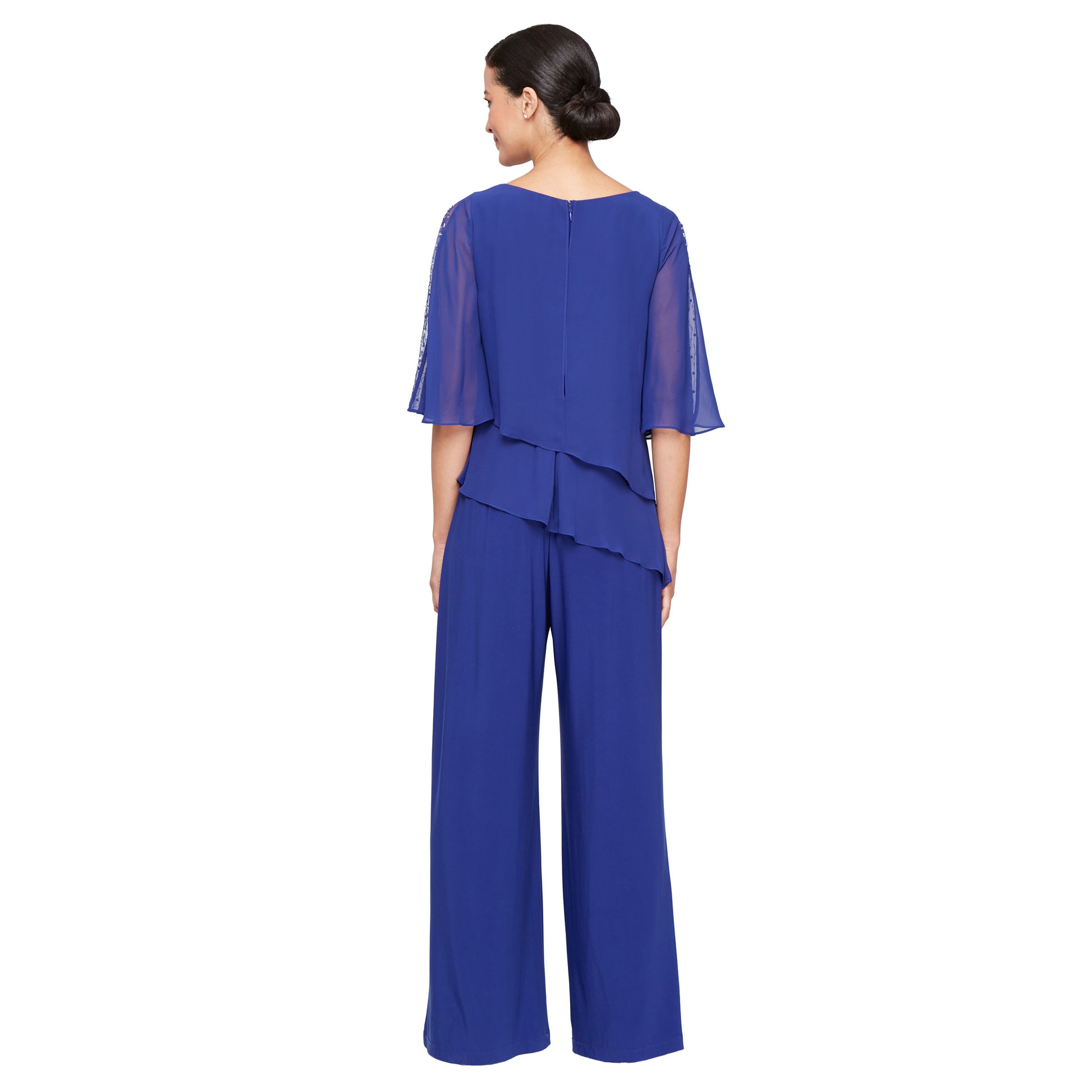 SL Fashions 9177537 Long Formal Mother of the Bride Pant Suit