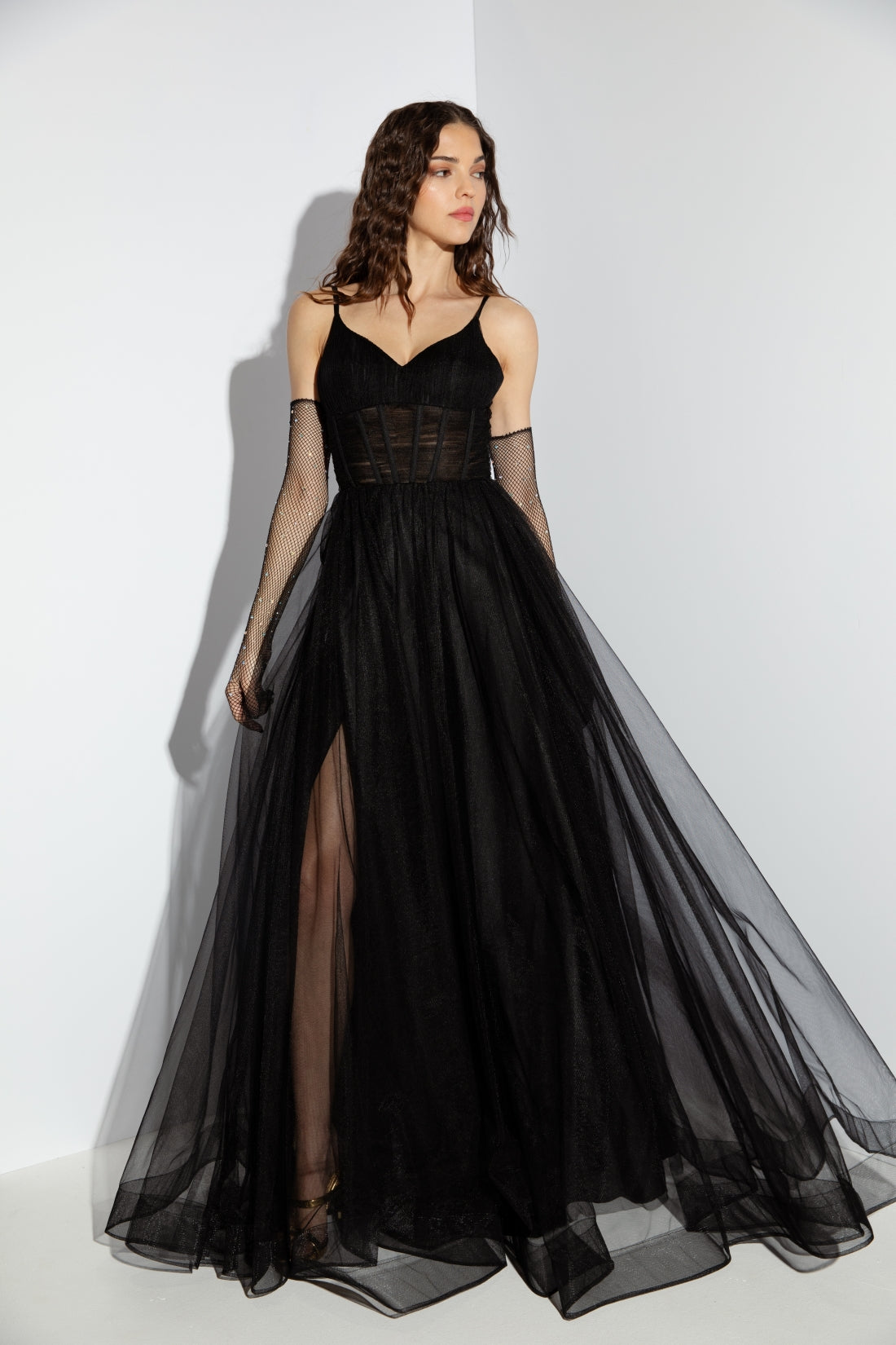 Prom Dresses Long A Line Corset Formal Prom Dress Eureka Fashion 9177 Black