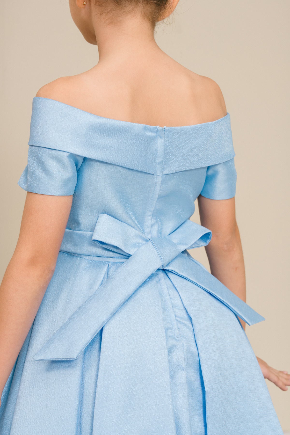 Flower Girl Dresses Midi A Line Ball Gown Flower Girl Dress Blue