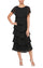 Mother of the Bride Dresses Mother of the Bride Caplet Tea Length Dress Black