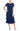 Mother of the Bride Dresses Mother of the Bride Caplet Tea Length Dress Navy