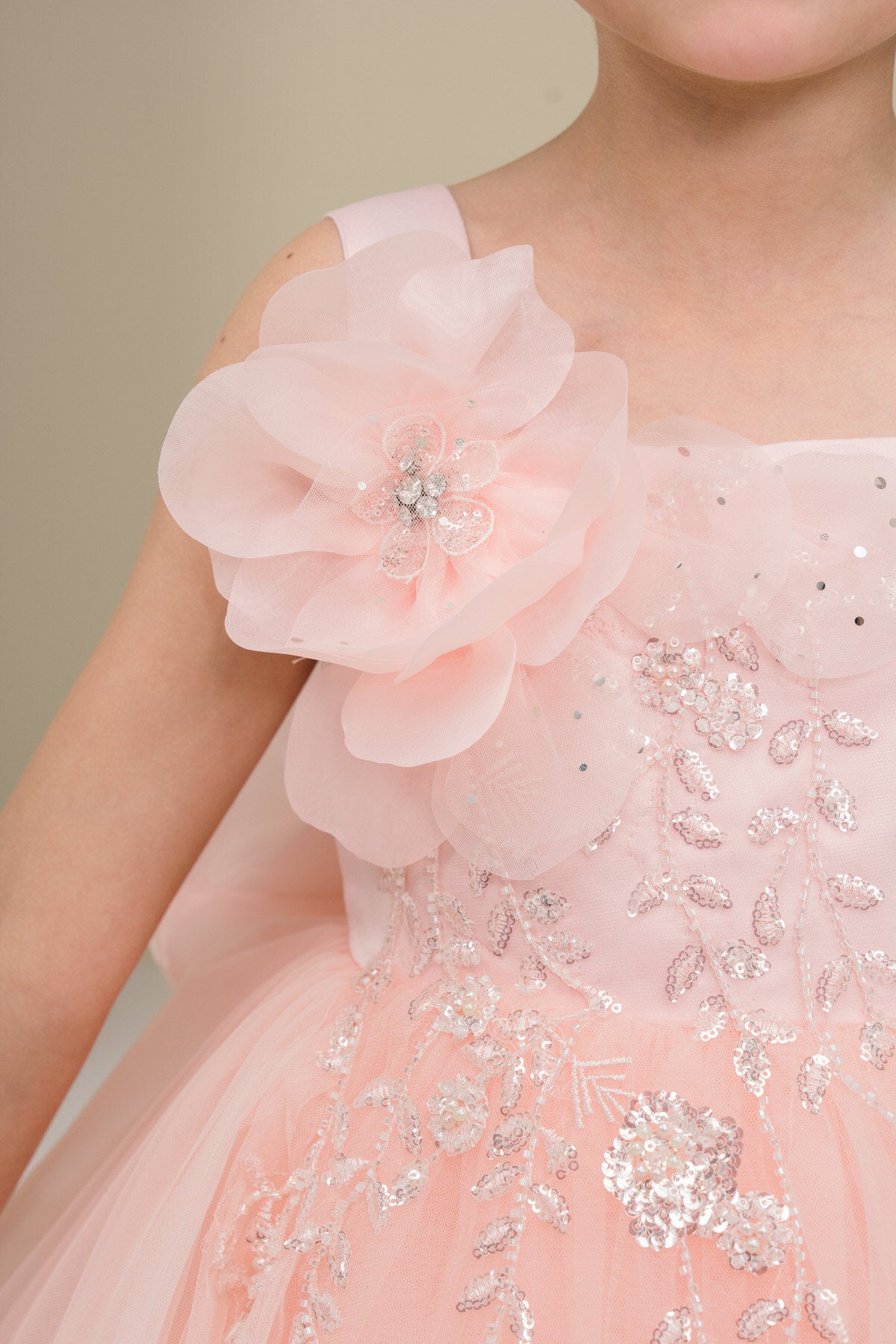 Flower Girl Dresses Floral A Line Short Homecoming Flower Girl Dress Blush