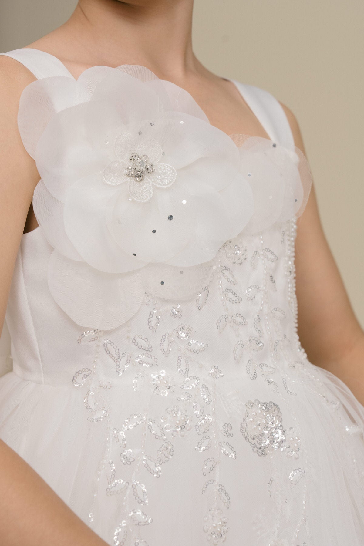Flower Girl Dresses Floral A Line Short Homecoming Flower Girl Dress White
