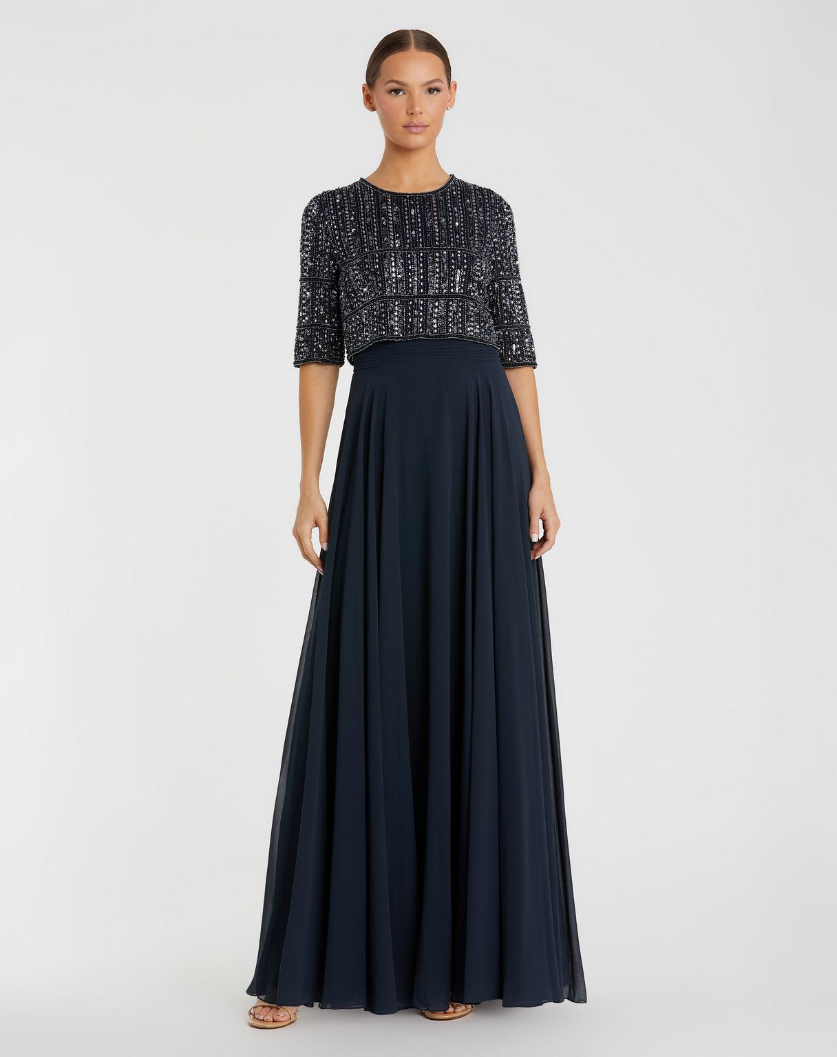Mac Duggal 9180 Long Mother of the Bride Formal Dress