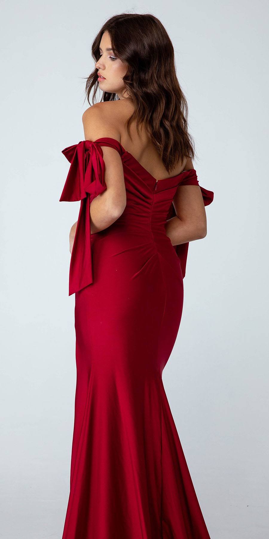 Prom Dresses Long Fitted Formal Prom Dress Eureka Fashion 9181 Burgundy