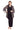 Pant Suit  Plus Size Two Piece Mock Print Foil Pant Set Plum