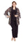Pant Suit  Plus Size Two Piece Mock Print Foil Pant Set Plum