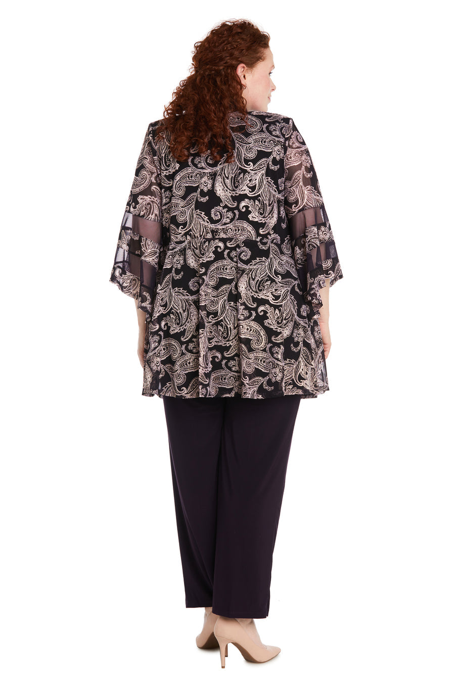 R&M Richards 9186W Plus Size Two Piece Formal Pant Set