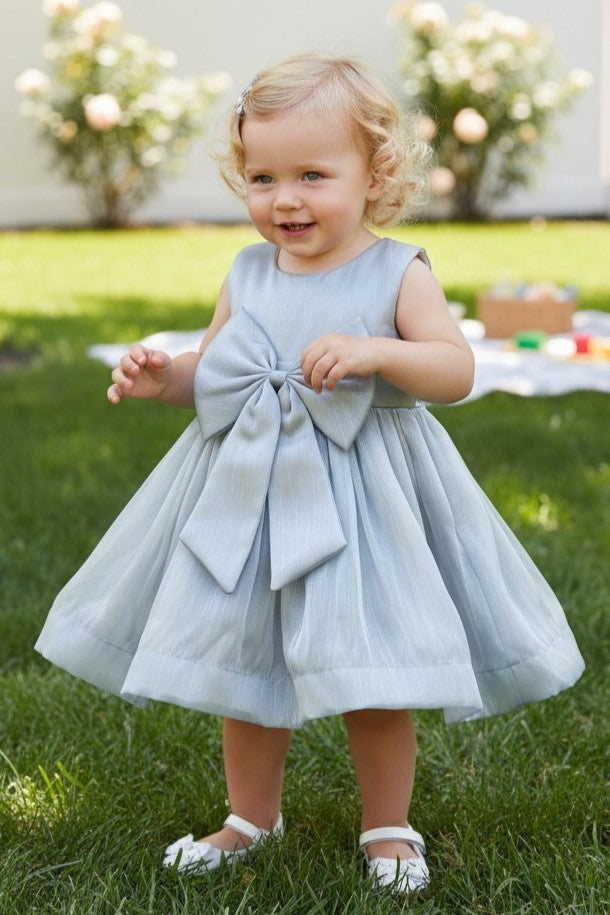 Scoop Neck Mini Tulle Flower Girl A-Line Dress Cinderella Couture 9191B