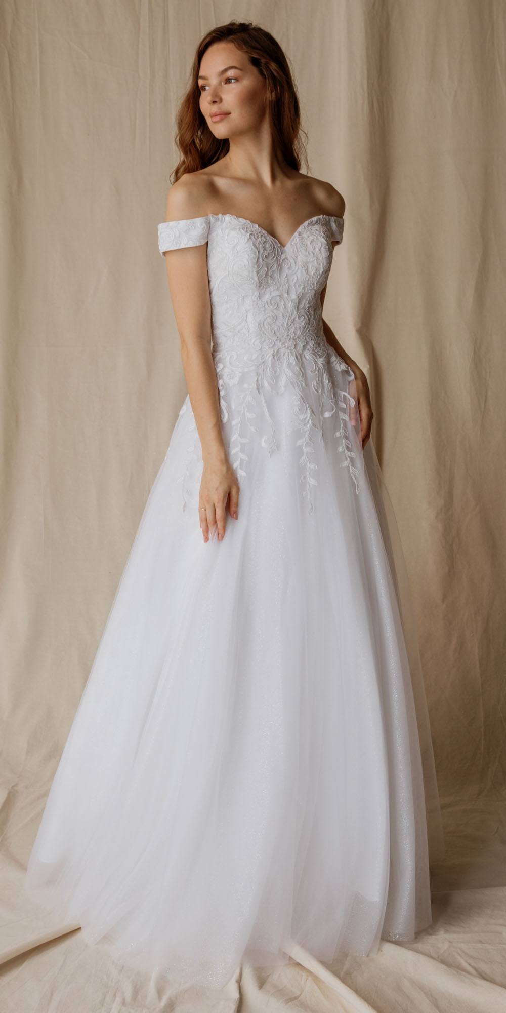 Wedding Dresses Long A Line Wedding Dress Eureka Fashion 9191 White