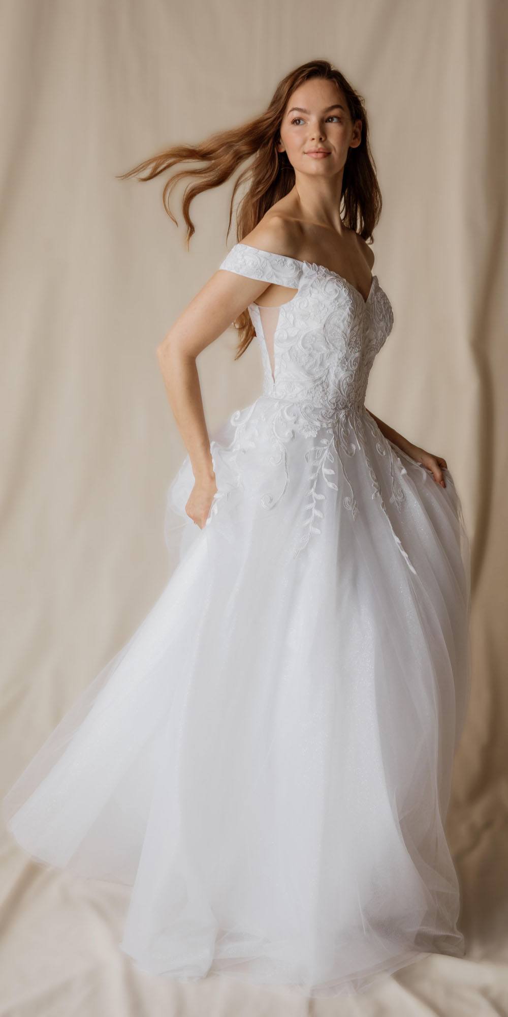Wedding Dresses Long A Line Wedding Dress Eureka Fashion 9191 White