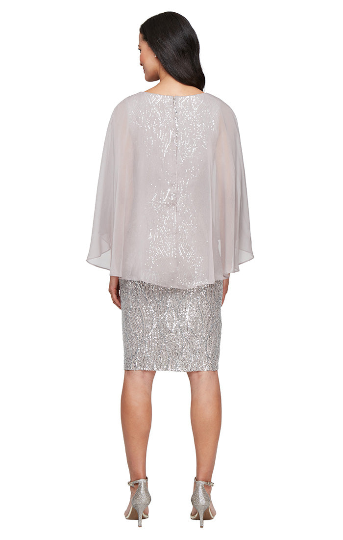 SL Fashions 9196480 Short Sequin Cocktail Dress