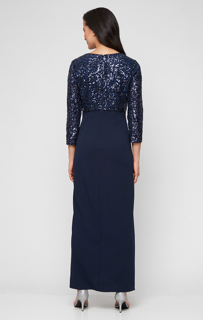 Mother of the Bride Dresses Long Formal Mother of the Bride Sequin Dress Navy