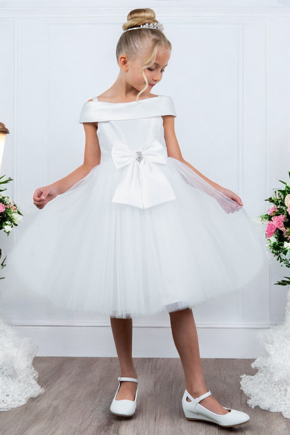 Cinderella Couture 9200 Flower Girl A Line Short Dress
