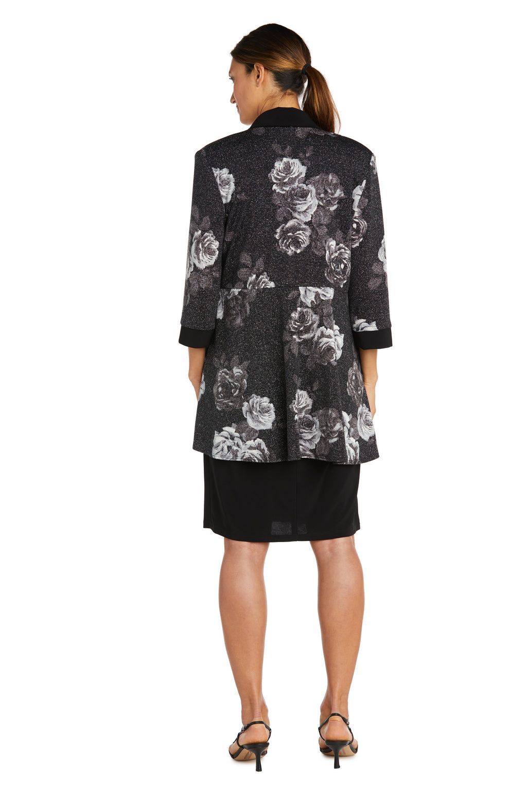 R&M Richards 9203 Printed Short Jacket Dress