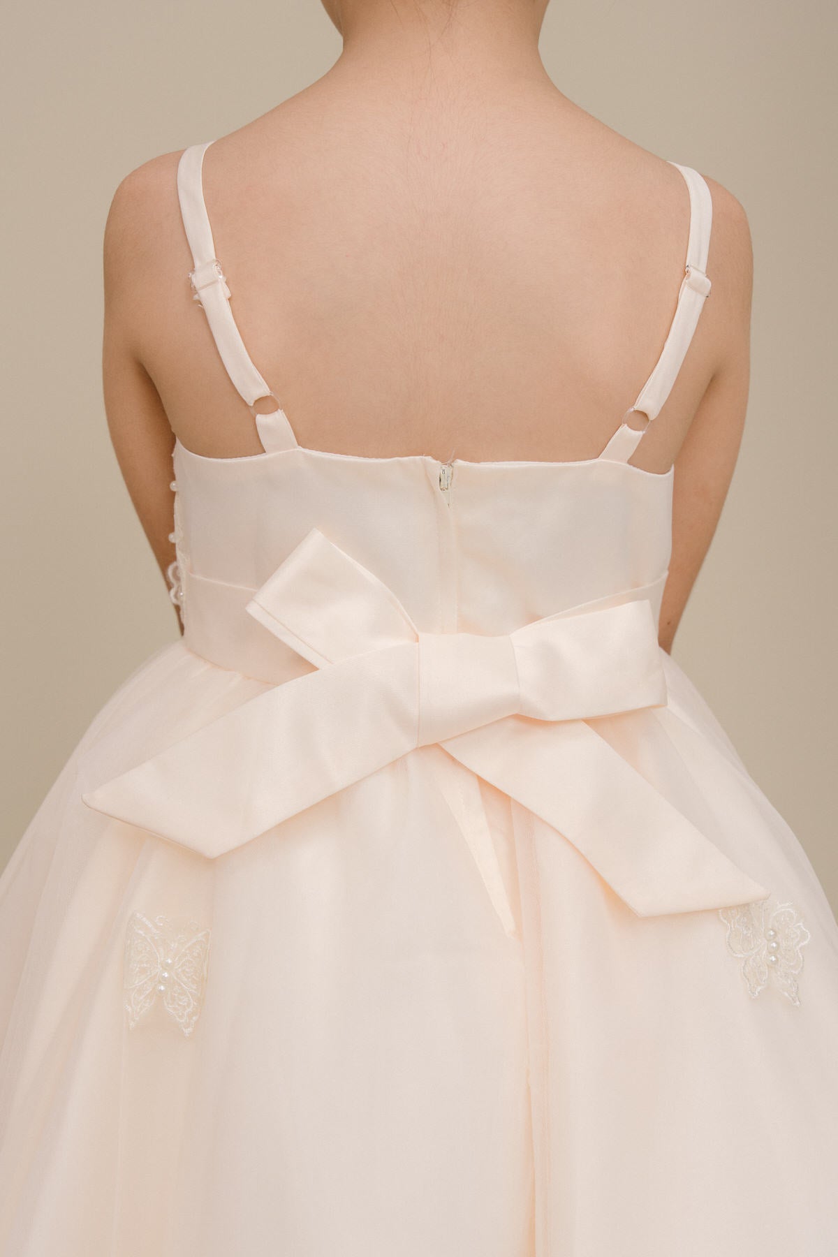 Flower Girl Dresses Lace Applique A Line Flower Girl Dress Champagne