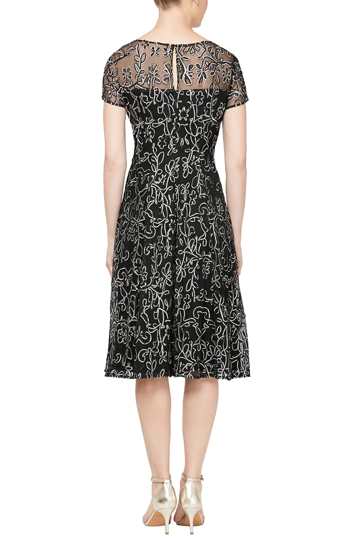 SL Fashions 9220251 Lace Cocktail Dress